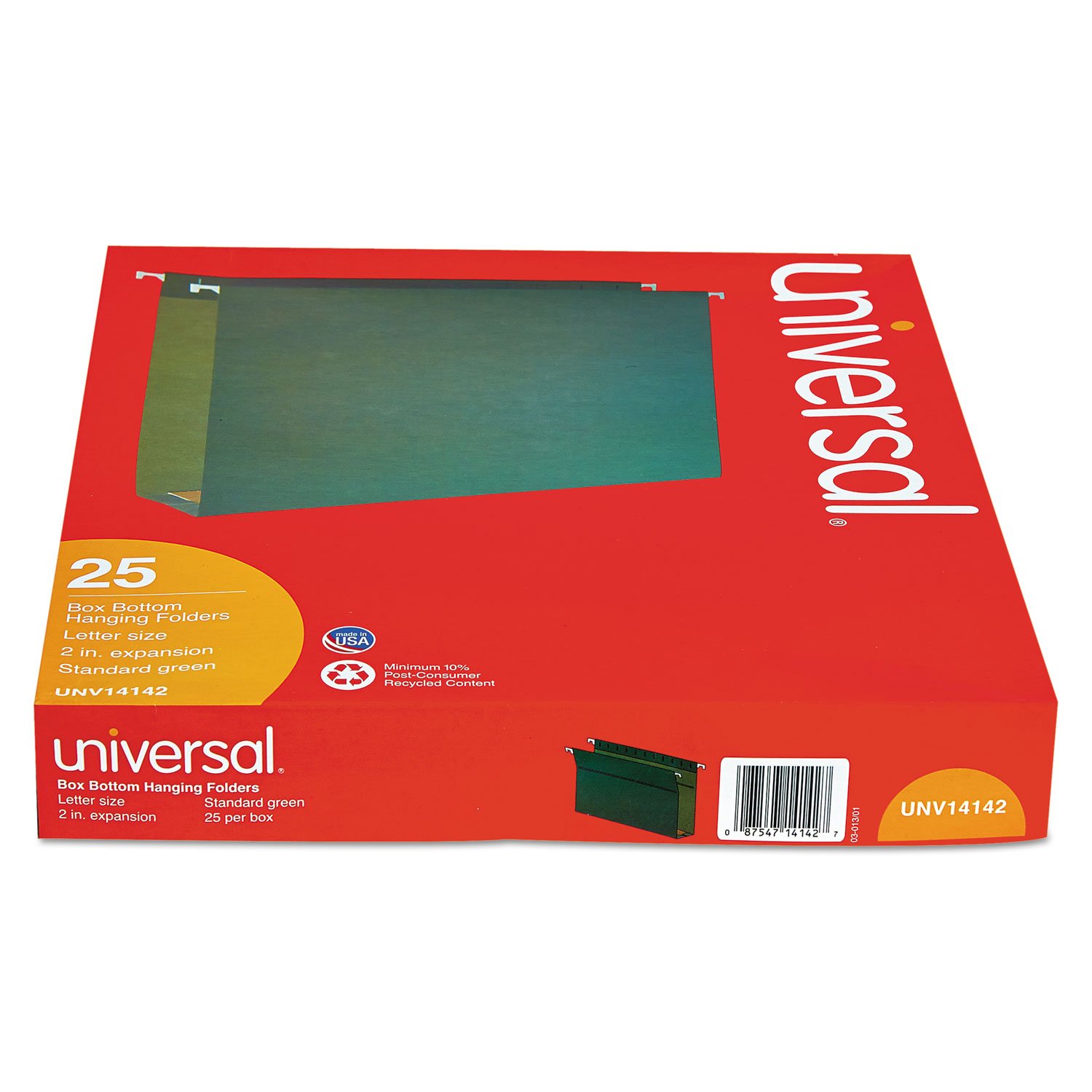 Amazon.com: Universal UNV14142 1/5-Cut Tab Box Bottom Hanging File